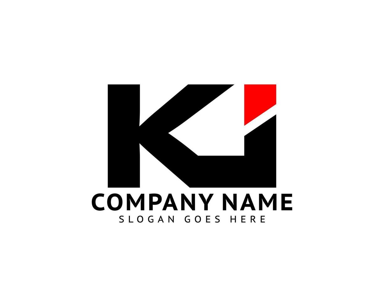 Initial Letter KI Logo Template Design vector