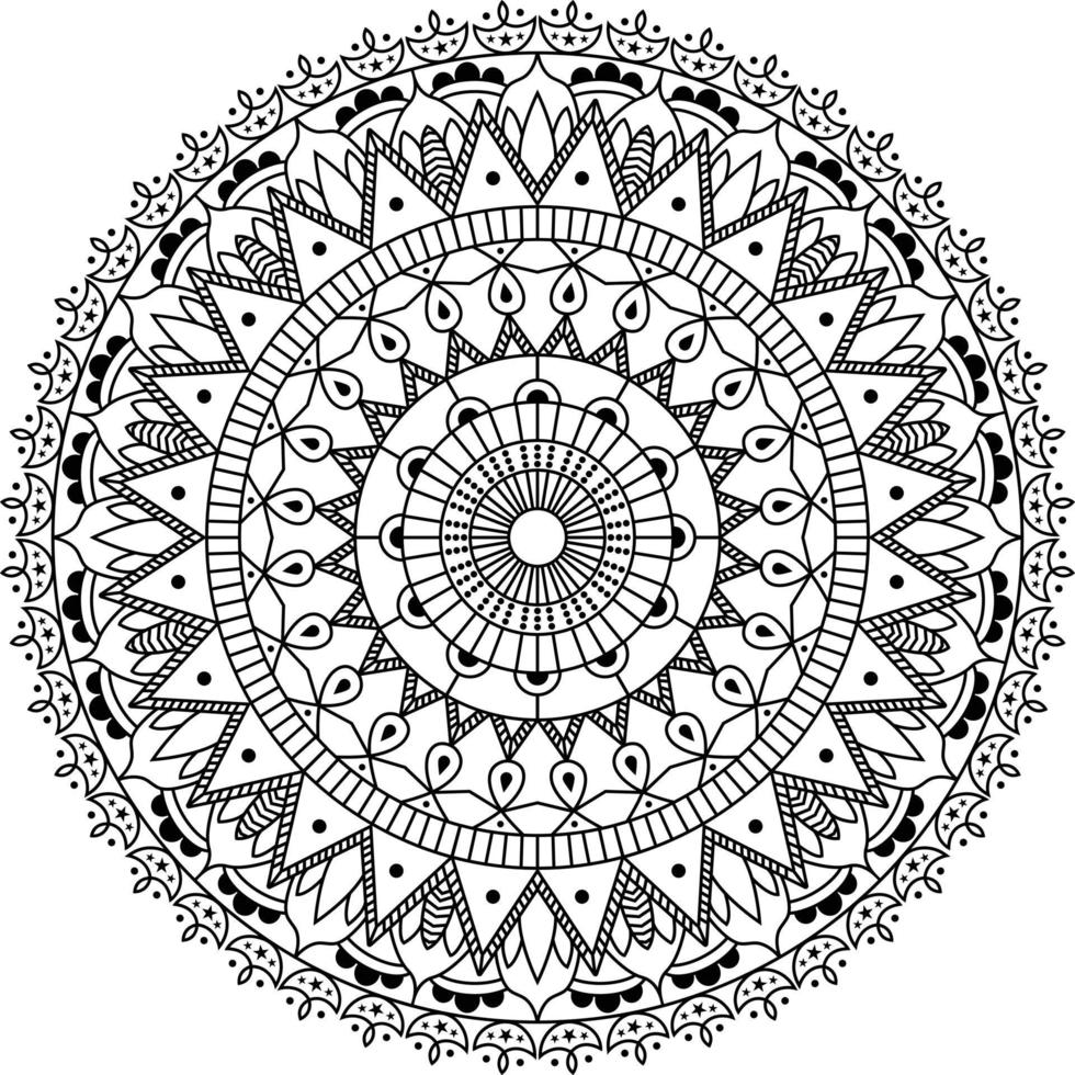 mandala background design vector