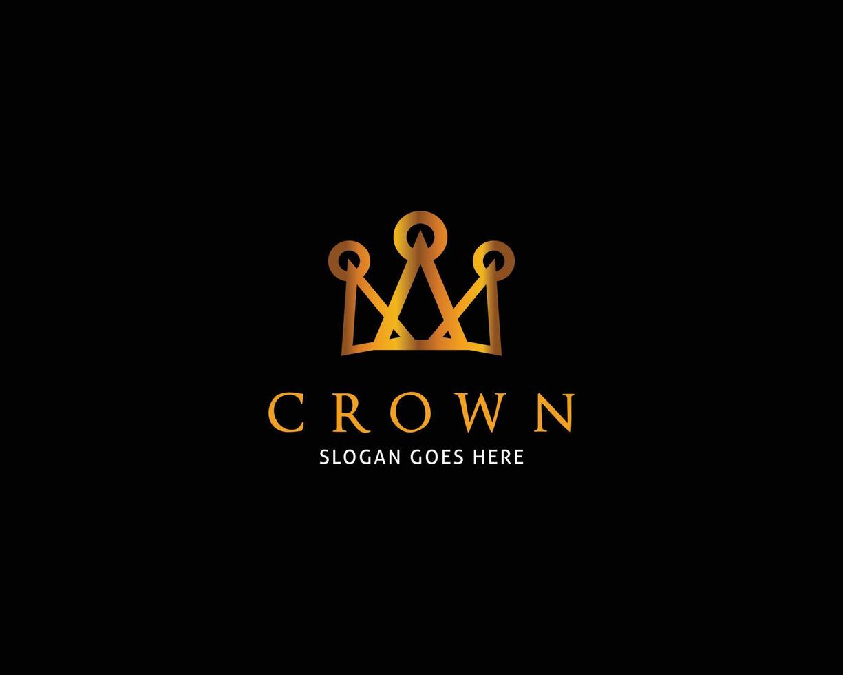 Crown Logo Template Vector Icon Illustration Design