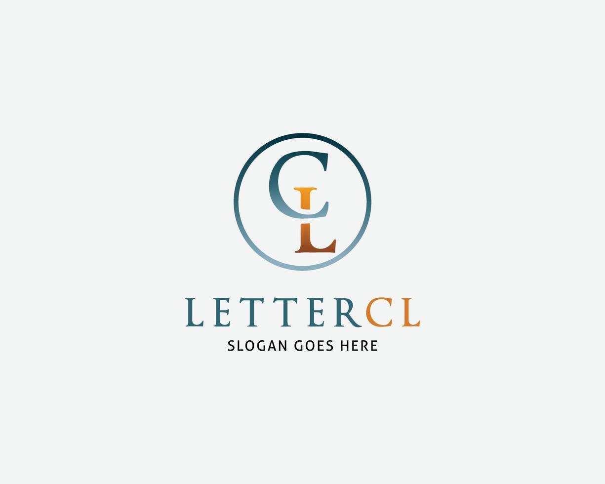 Initial Letter CL Logo Template Design vector