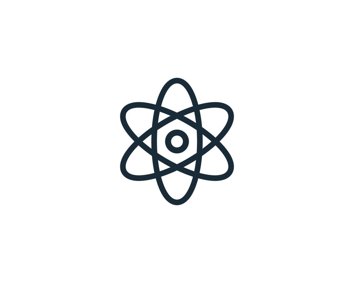 Chemistry Atom Icon Vector Logo Template Illustration Design