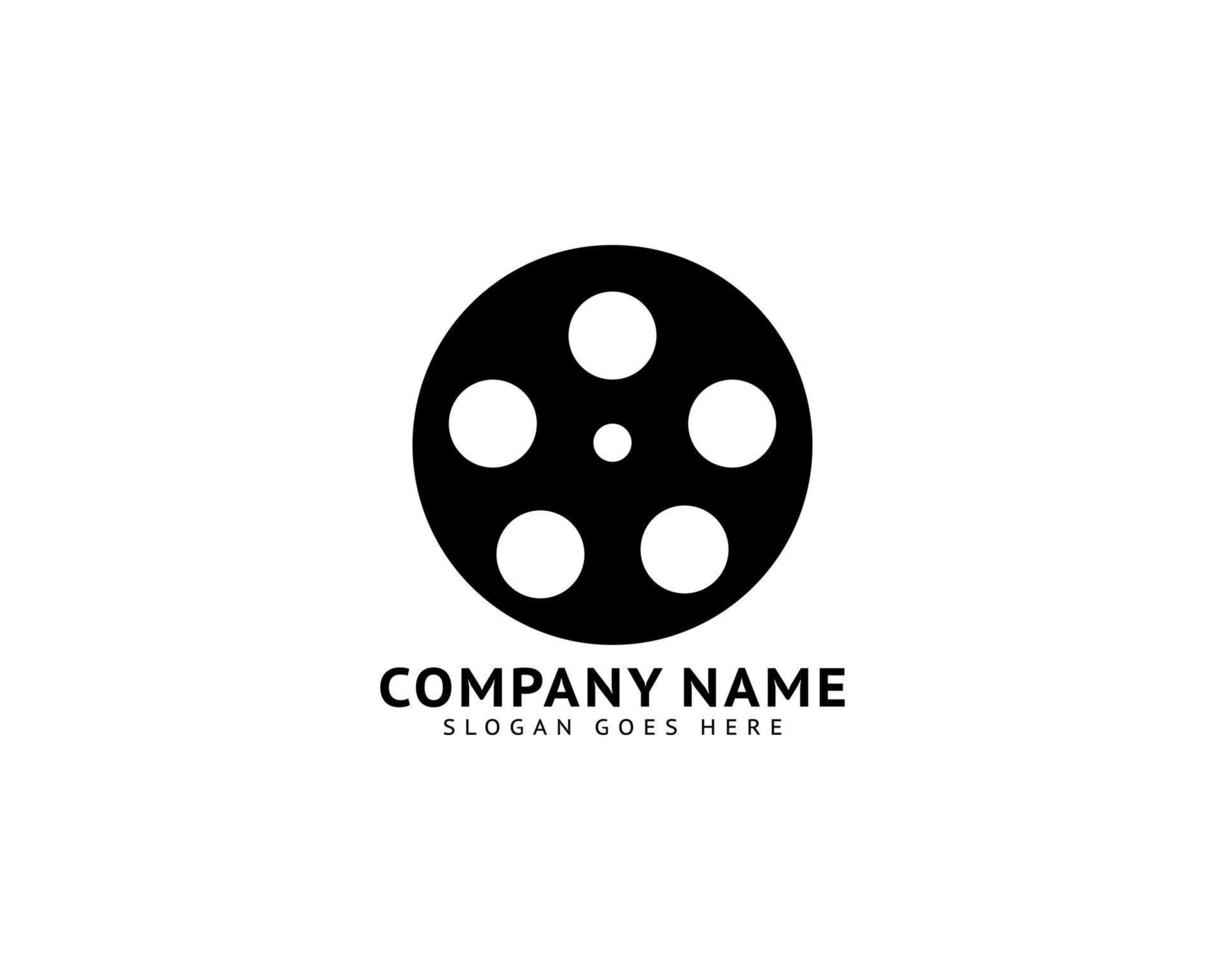 Film Strip Cinema Logo Template Vector Illustration Design