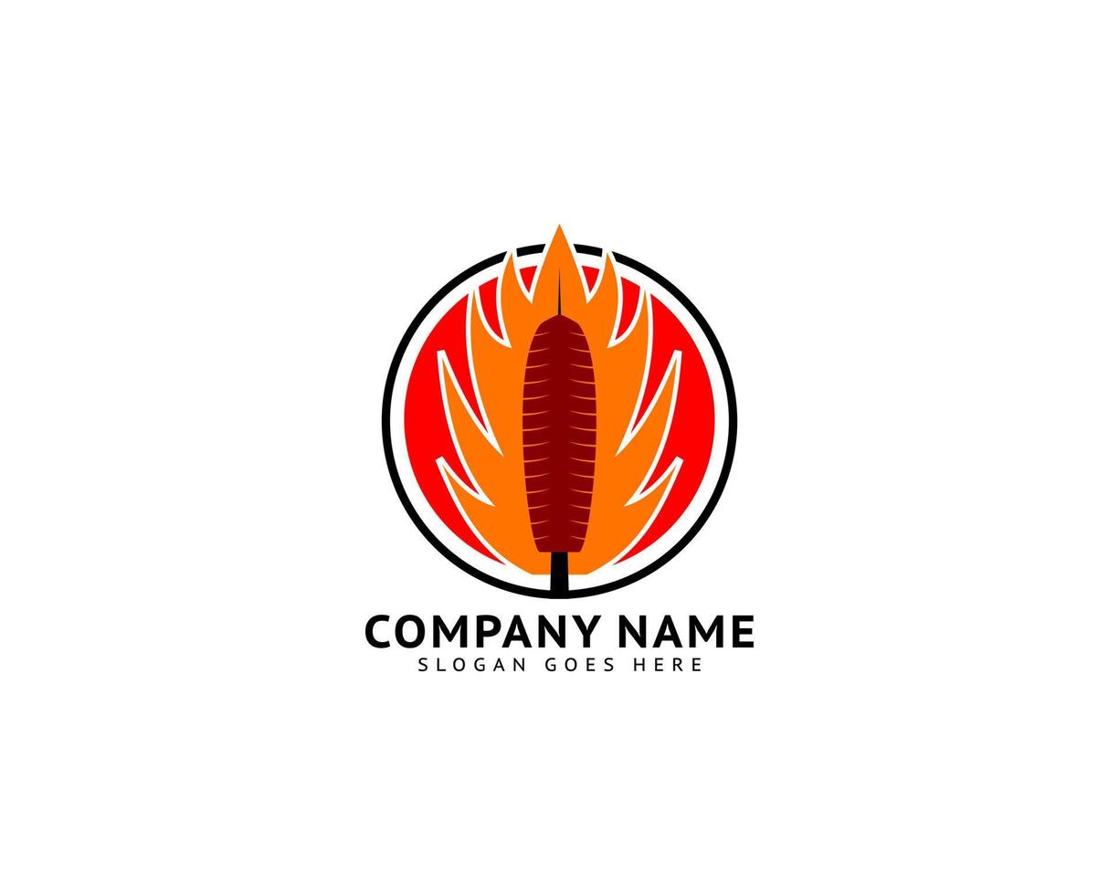 Kebab Logo Template Design Vector
