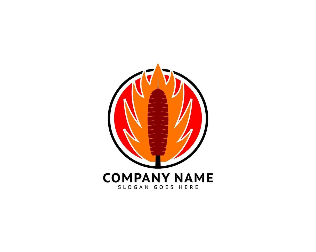 Kebab Logo Template Design Vector