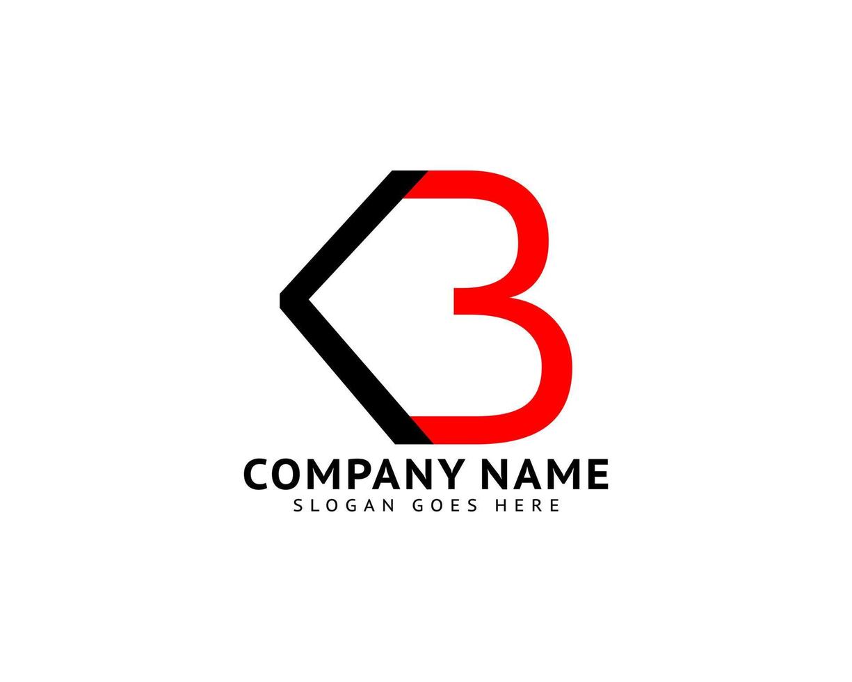 Initial Letter KB Logo Template Design vector