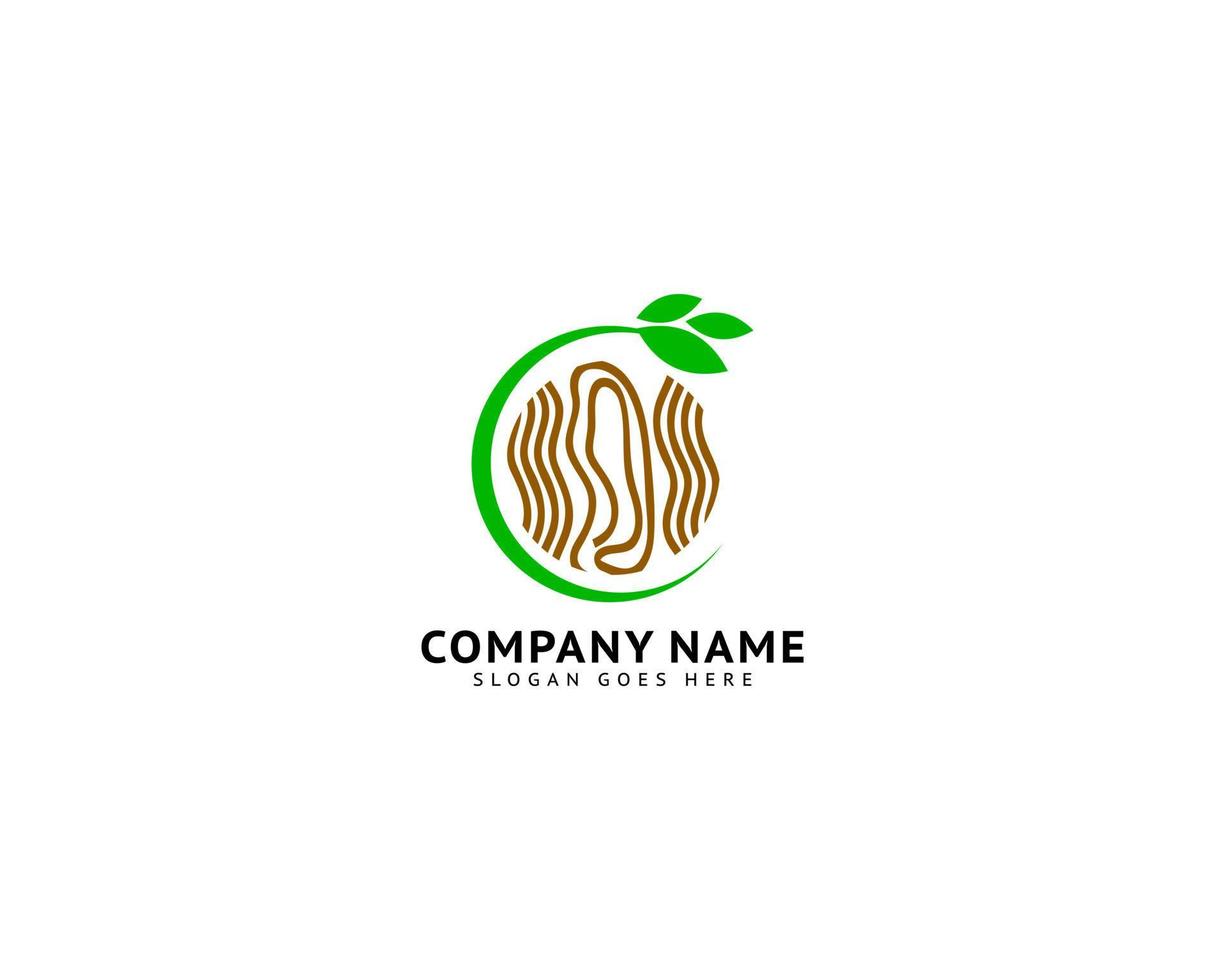 Wood texture symbol logo illustration vector