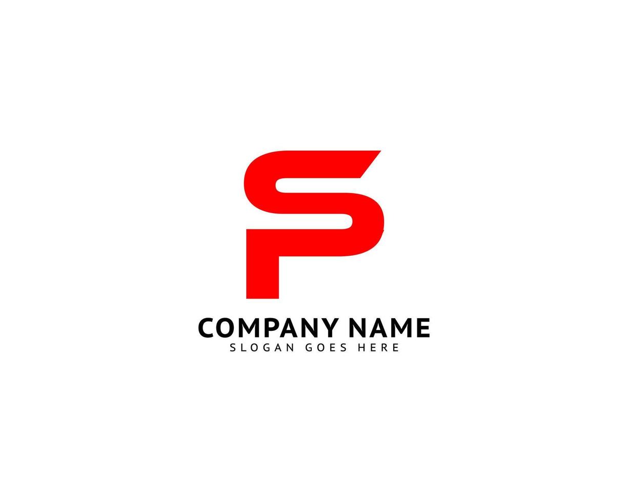 Initial Letter SP Logo Template Design vector