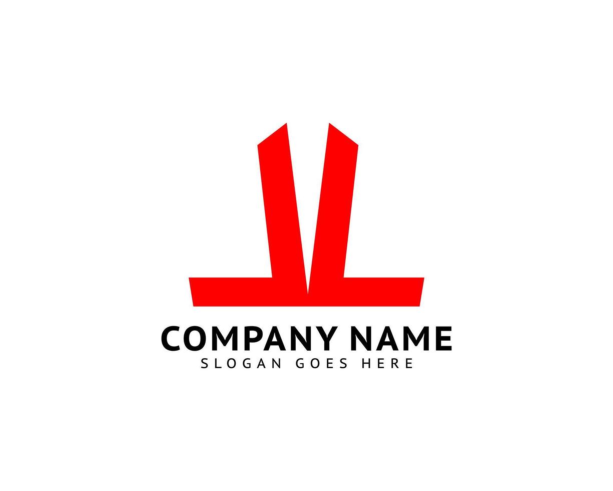 Initial Letter LL Logo Template Design vector
