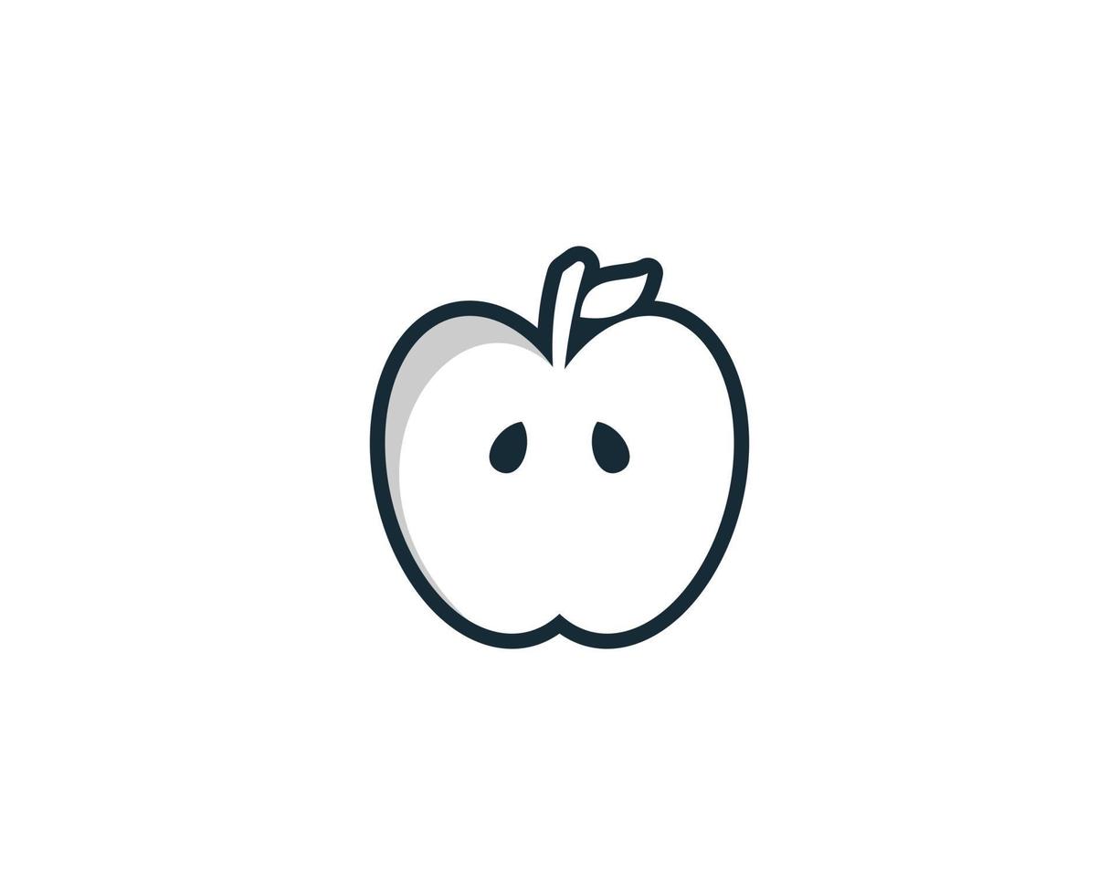 Apple Fruit Icon Design Template Elements vector