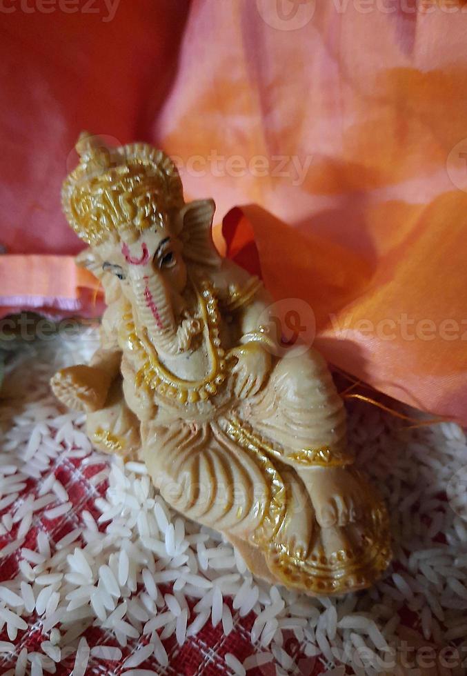 Idol of Reclining Ganesha photo