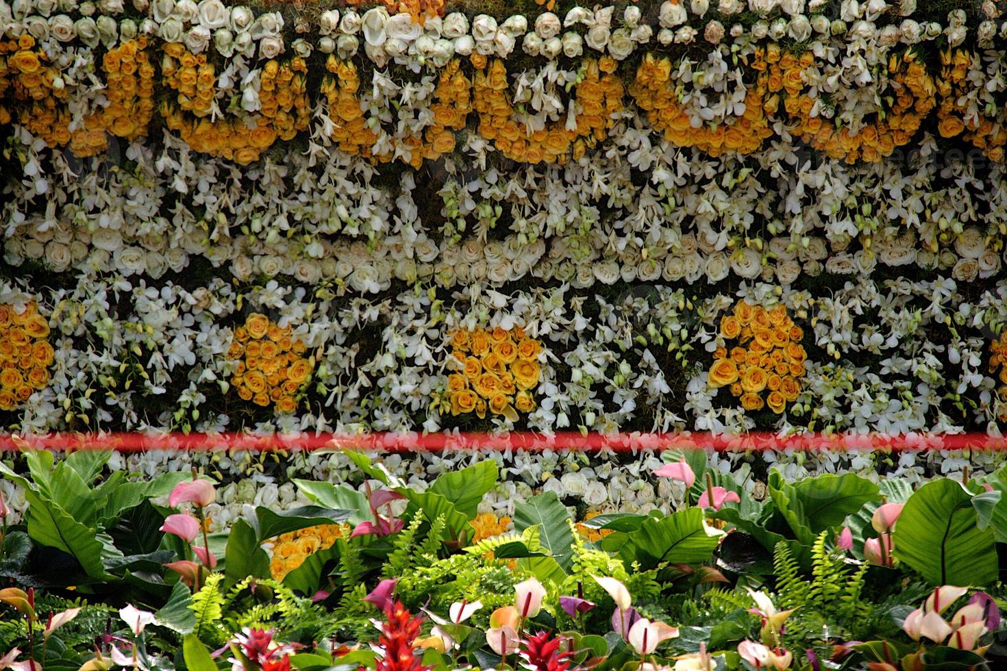 decoración floral en el show de lalbagh foto