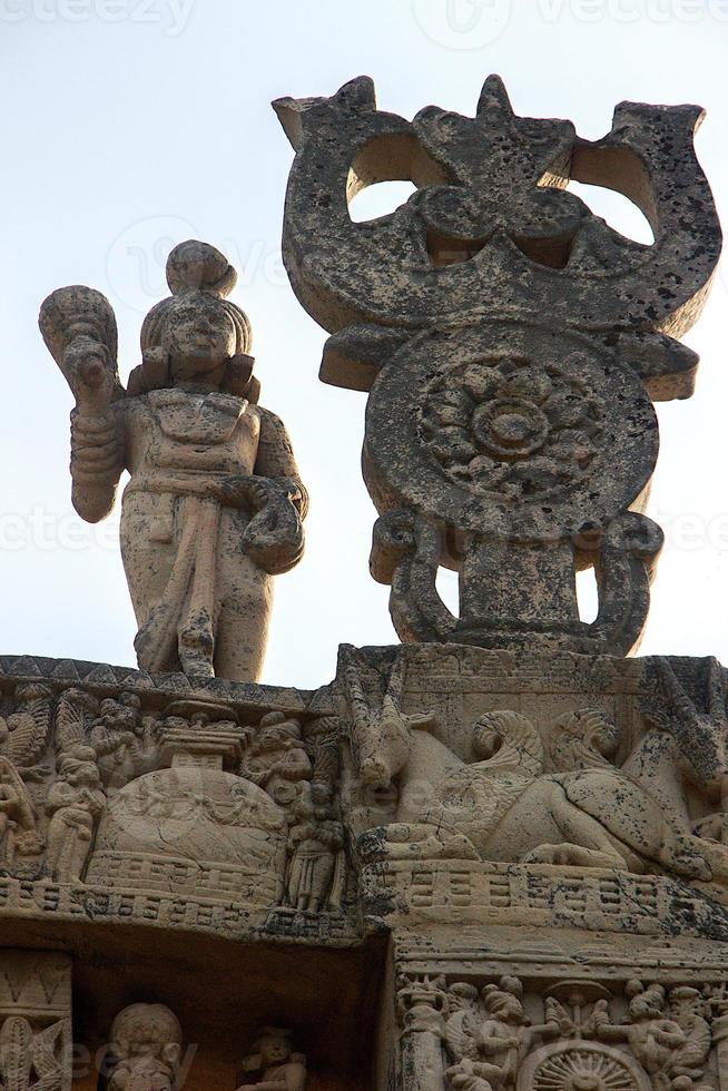 Sculpures at Stupa in Sanchi photo