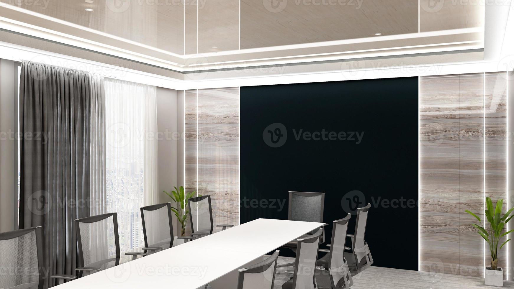 3d render office interior design - executive meeting room photo