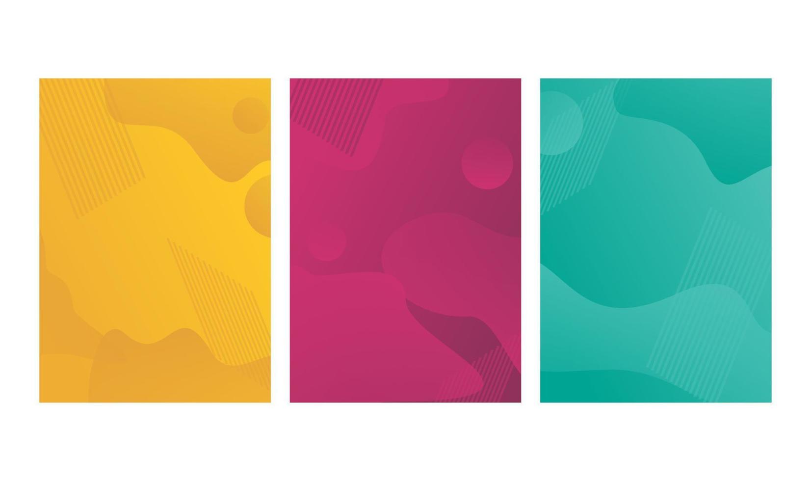 abstract liquid background design in various colour vector