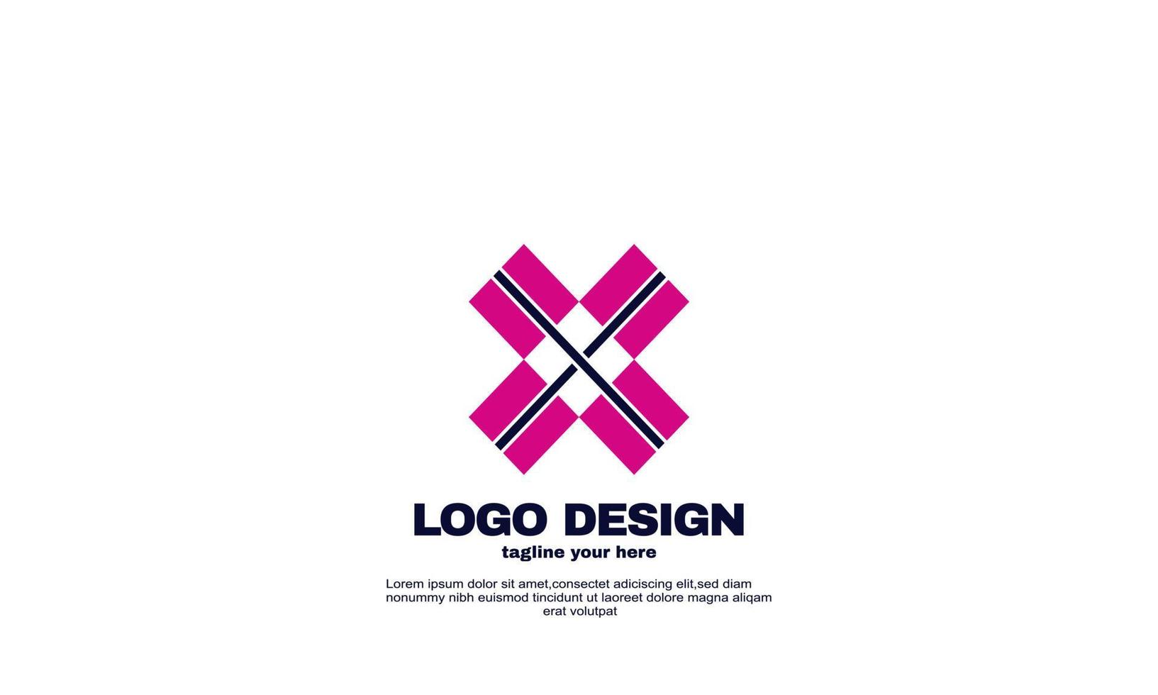 abstract abstract inspiration business company logo design corporate identity design template vector