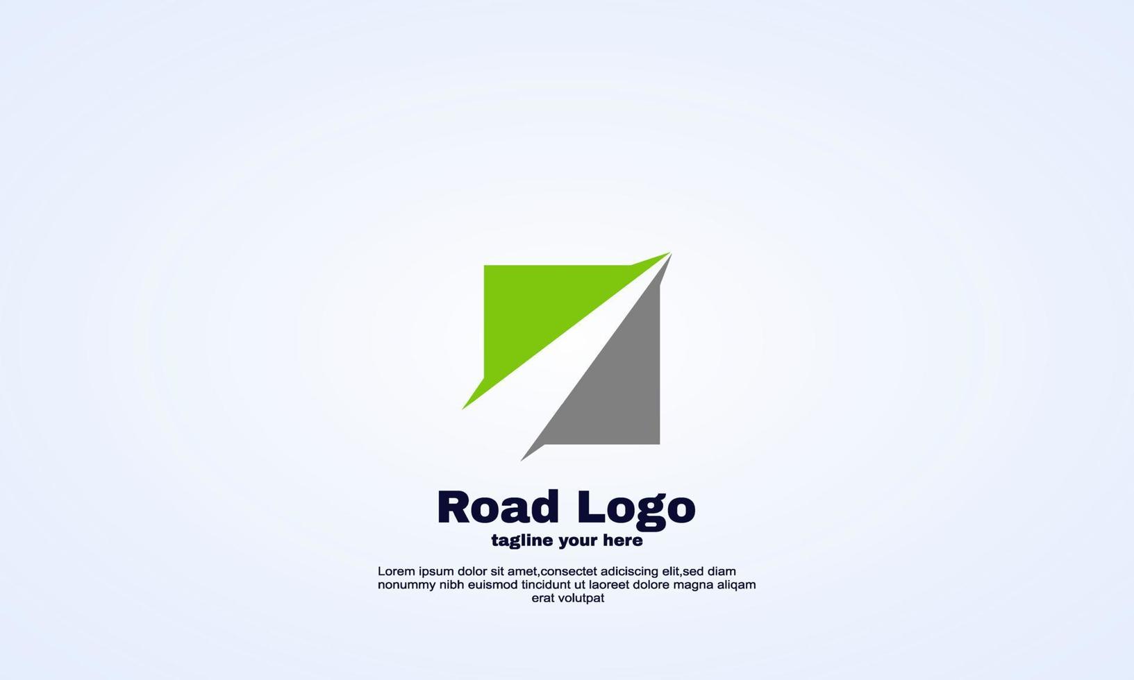 plantilla de diseño de logotipo de enlace de carretera de idea abstracta de stock vector