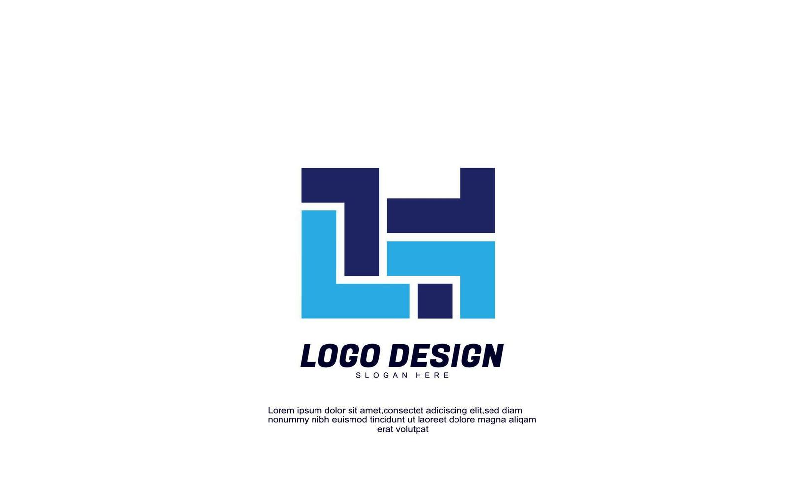 awesome abstract creative idea brand identity for  corporate business isolated logo designs template vector