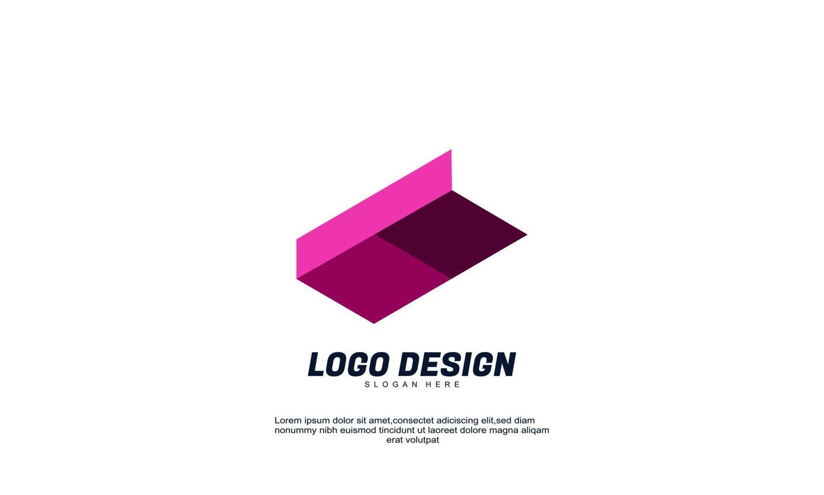 elemento de logotipo de diseño de icono moderno creativo con plantilla de tarjeta de visita de empresa mejor para identidad de marca y logotipos vector