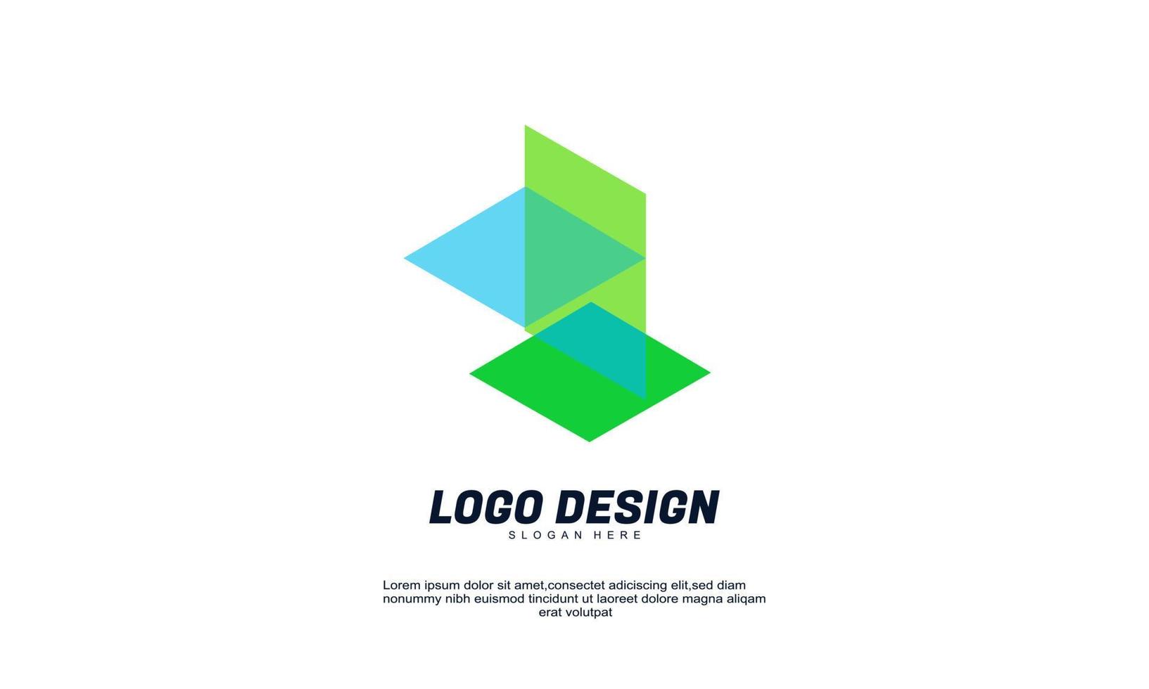 elemento de logotipo de diseño de empresa creativa de vector de stock impresionante con plantilla de tarjeta de visita mejor para identidad y logotipo colorido