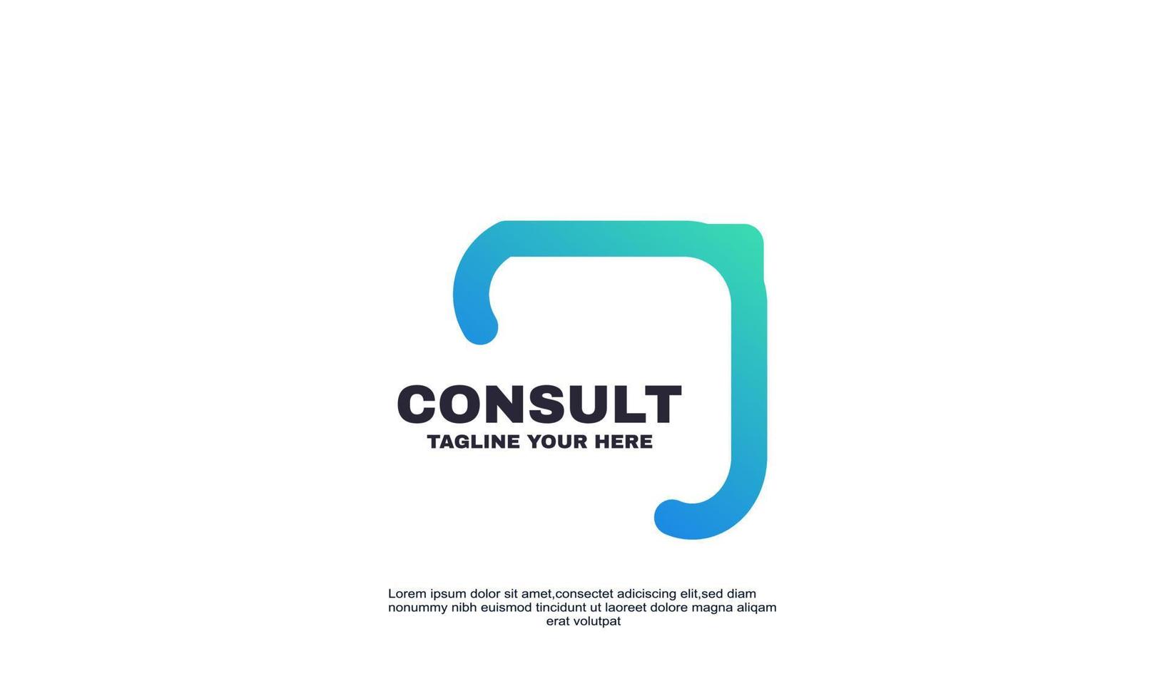 stock vector abstract creative consulting company logo icon vector isolated flat design