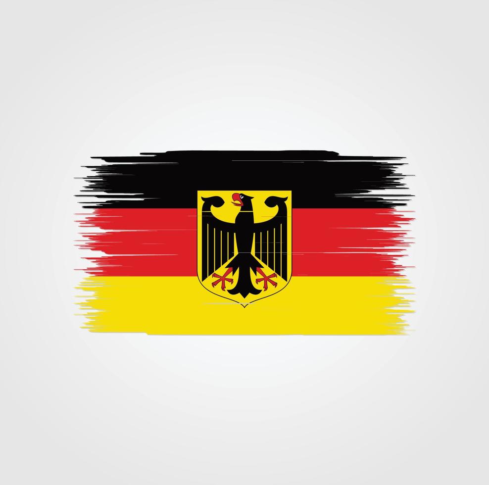 Germany Flag with brush style vector