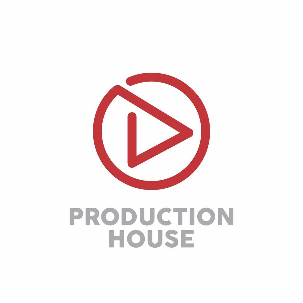 simple logo for production house or other movie institutions vector