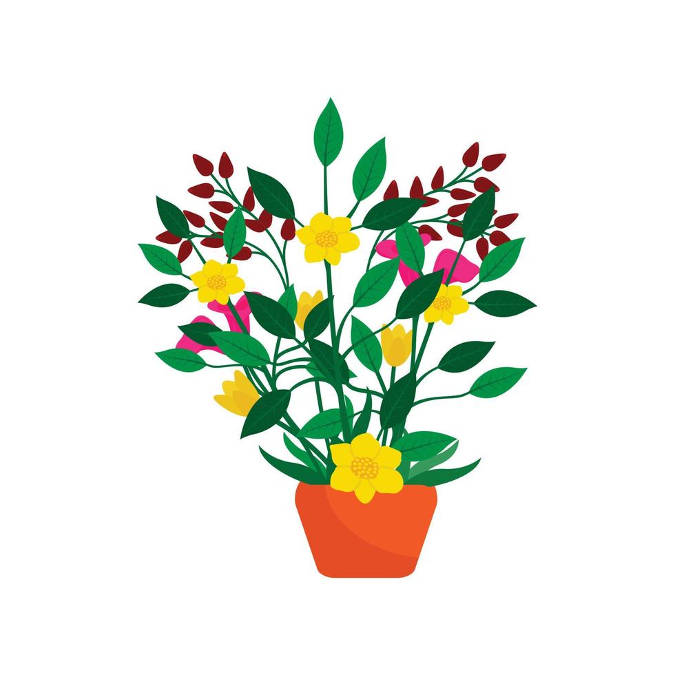 vector de diseño de ramo de flores.