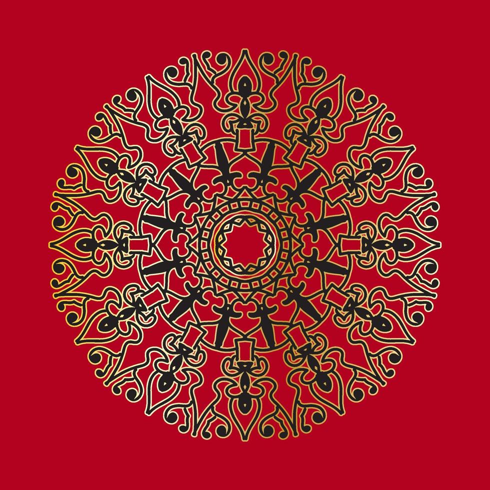 Hand drawn mandala. decoration in ethnic oriental  doodle ornament. vector