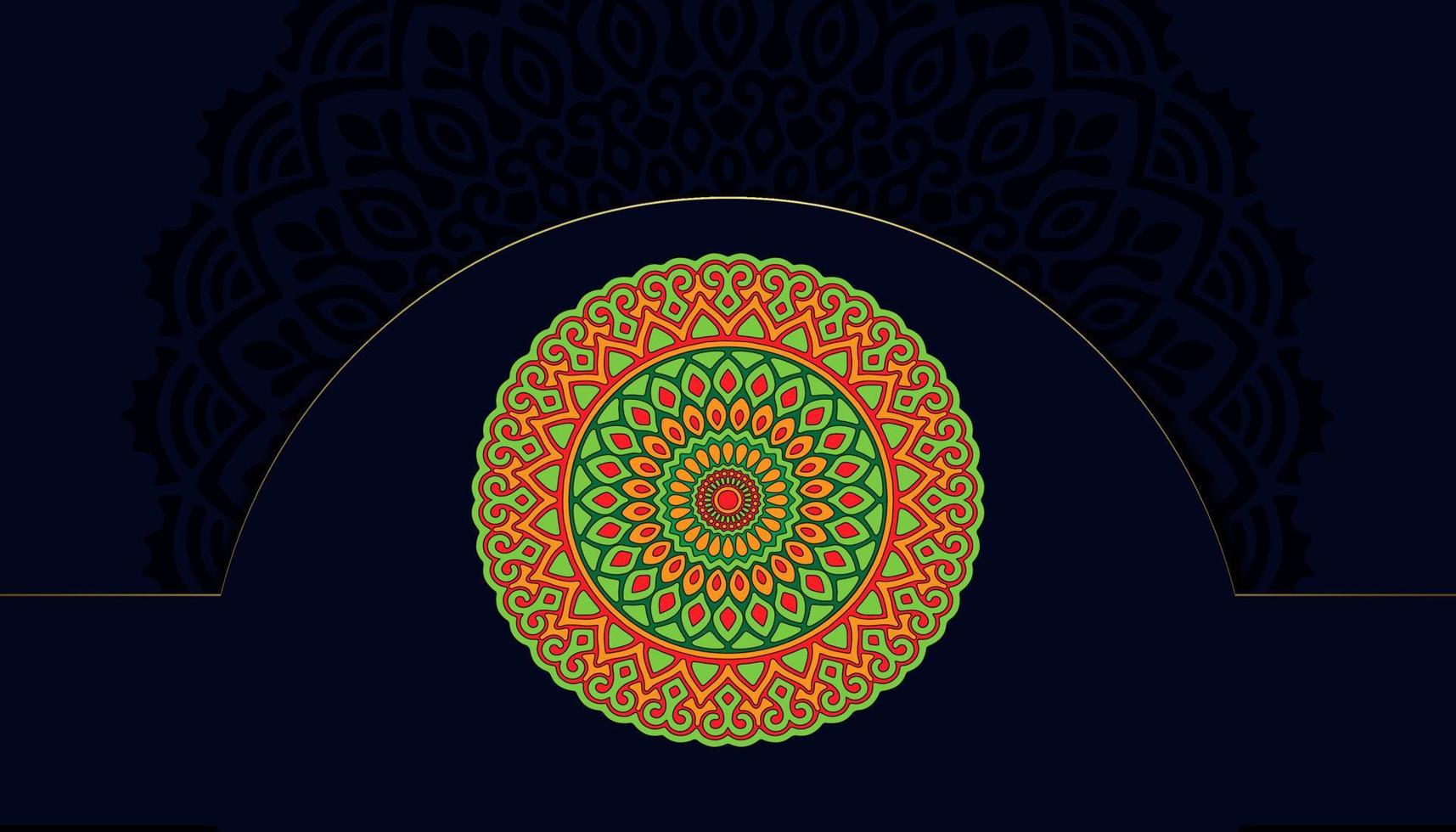 Mandala ornate background for marketing agency vector