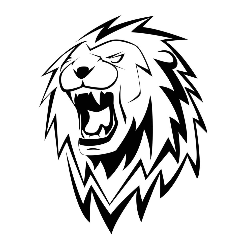 ilustración de diseño de león vector