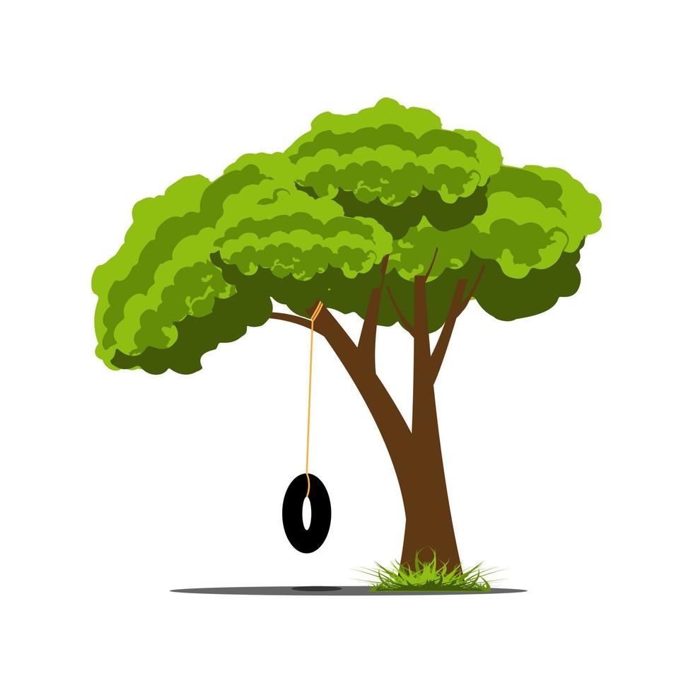 diseño de vector de ilustración de forma de árbol