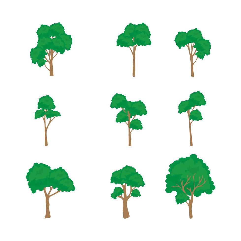 diseño de vector de ilustración de forma de árbol