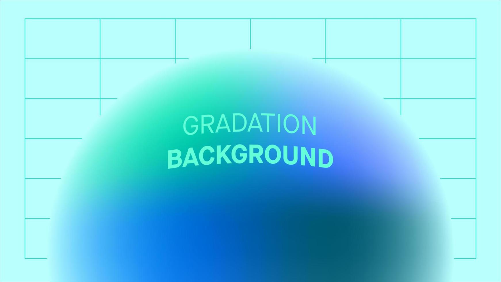 circular blue gradient background with a grid of lines in a cool, cool and comfortable tone vector