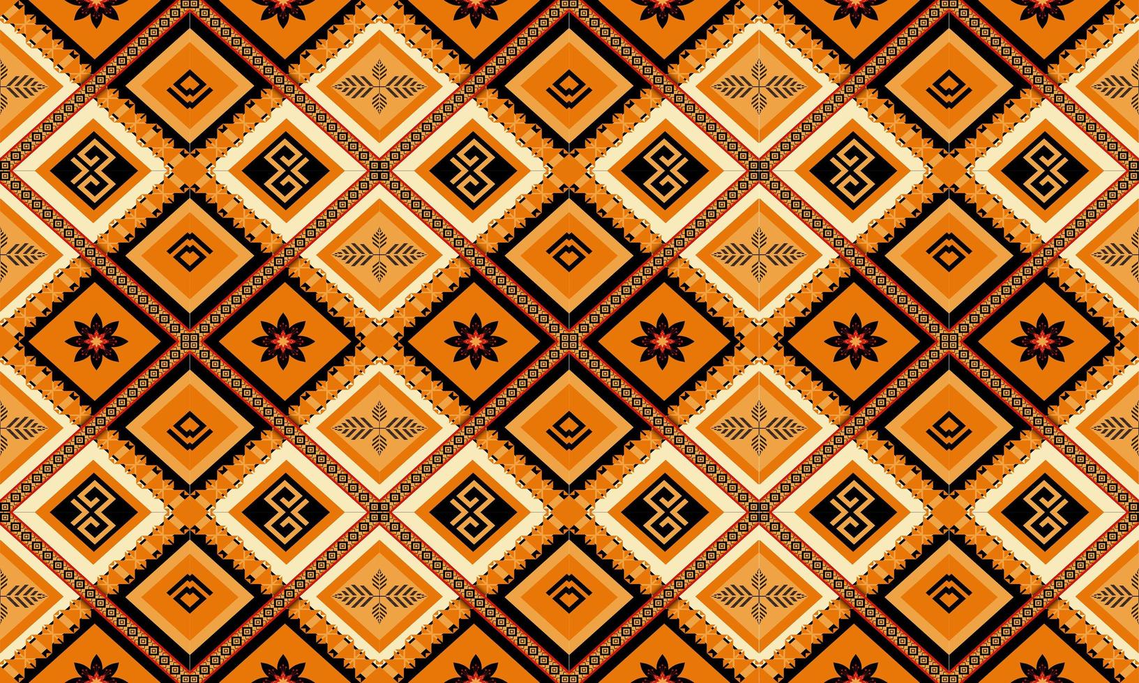 Geometric ethnic oriental seamless pattern traditional Design for background,carpet,wallpaper,clothing,wrapping,Batik,fabric,Vector illustration.embroidery style. vector