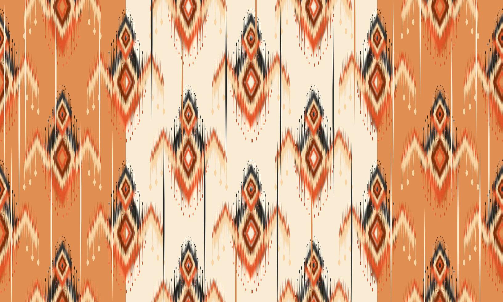 diseño tradicional del patrón de ikat oriental étnico geométrico para el fondo, alfombra, papel tapiz, ropa, envoltura, batik, tela, estilo de bordado de ilustración vectorial. vector