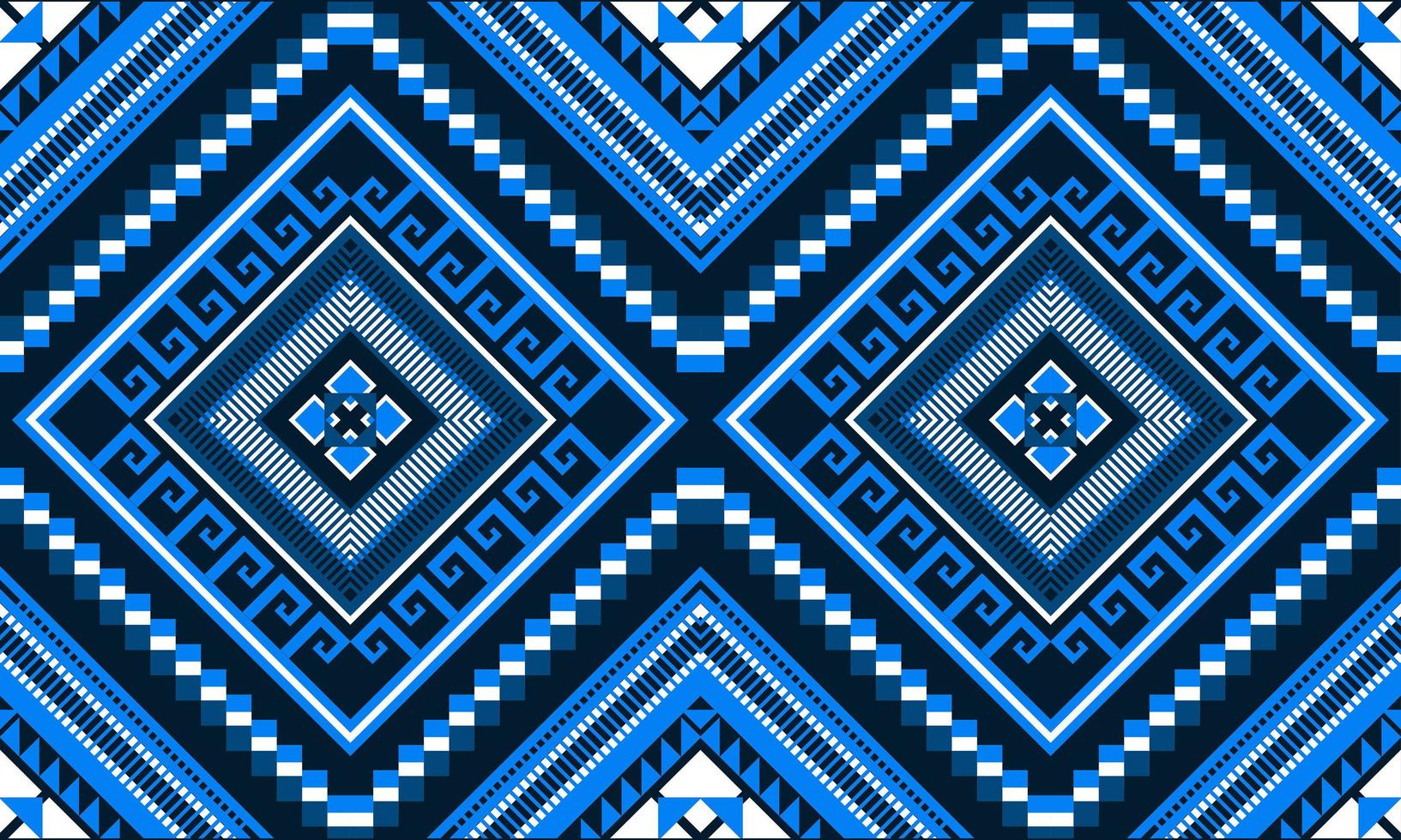 Geometric ethnic oriental ikat seamless pattern. vector