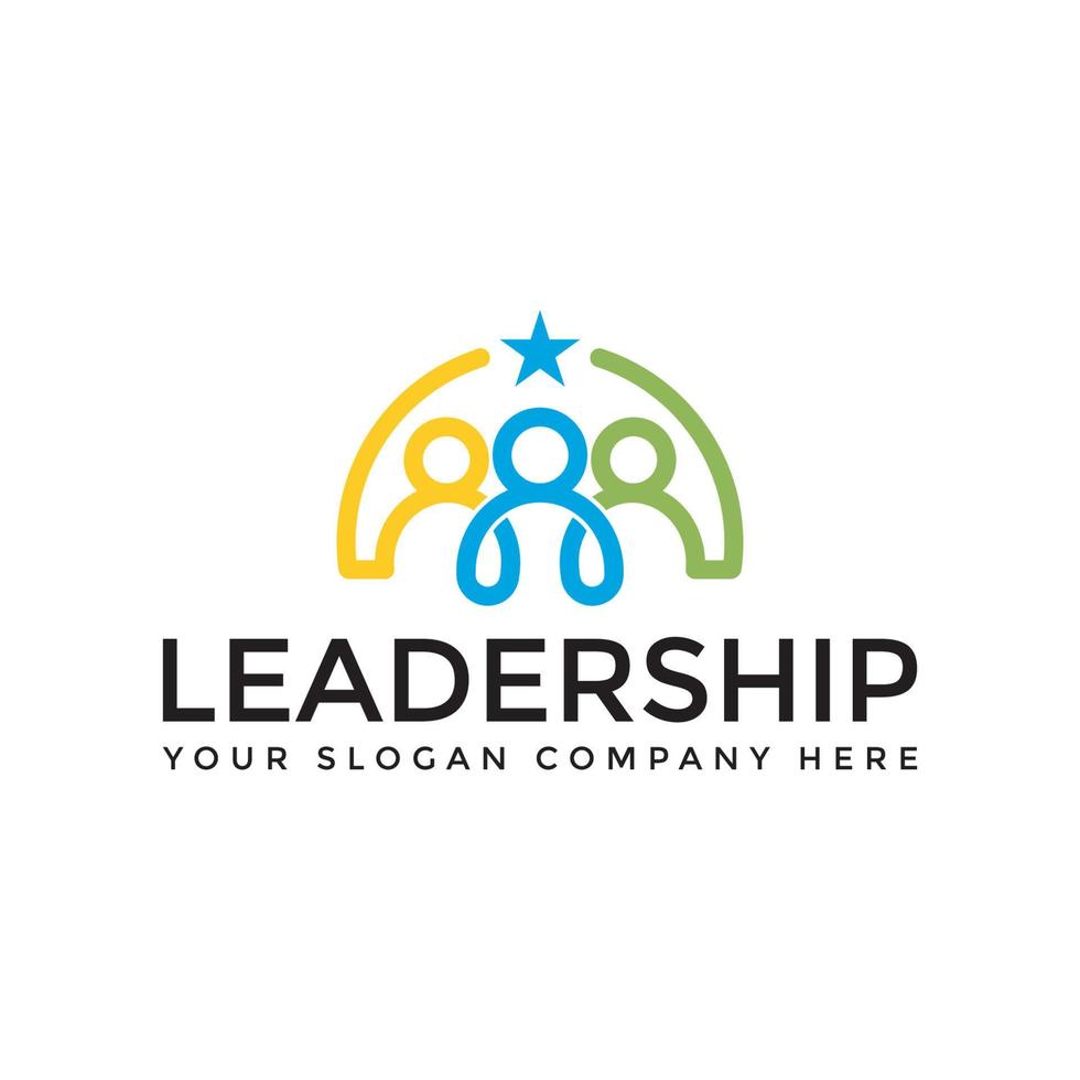 Leadership Team Logo Design Template vector