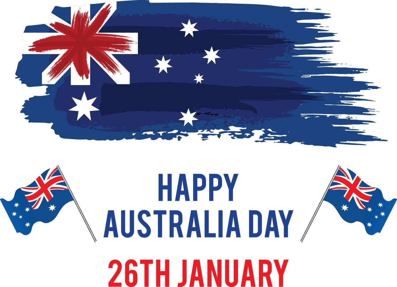 Happy Australia day vector