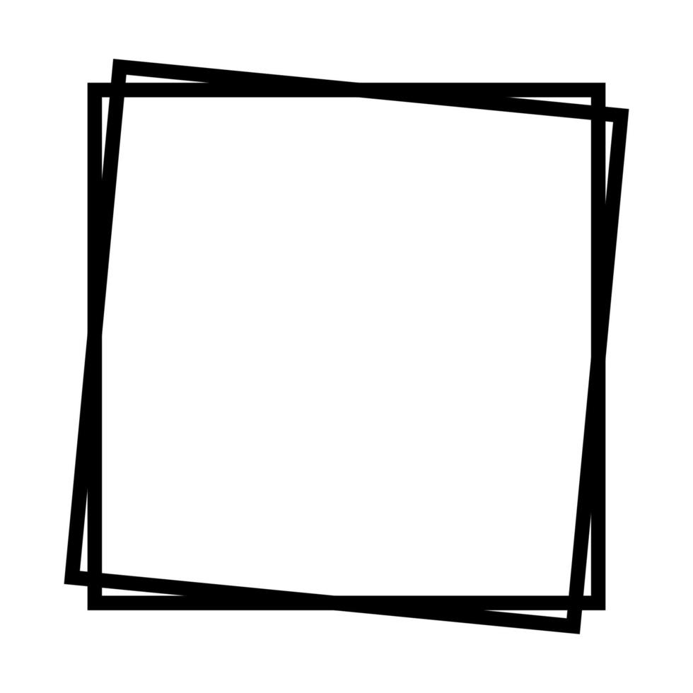 Square frame with offset vector