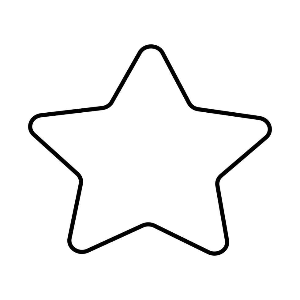 A star with rounded corners vector