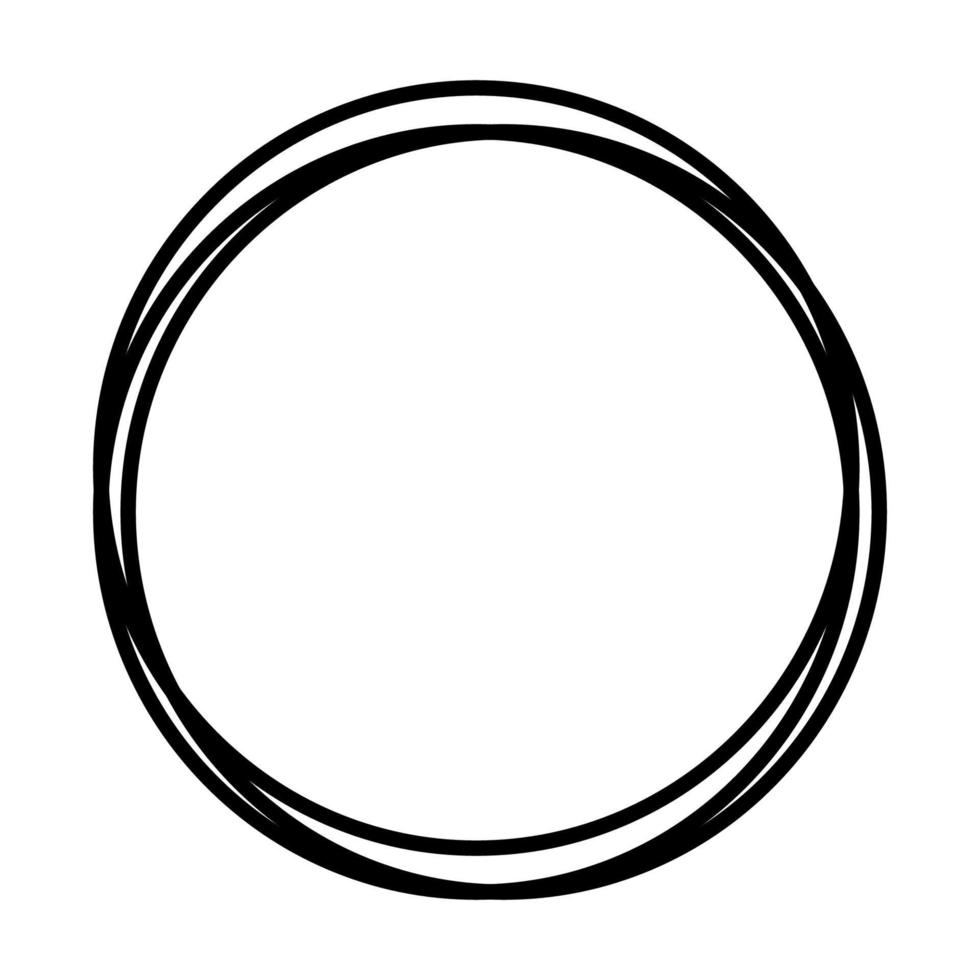 Round frame with offset vector