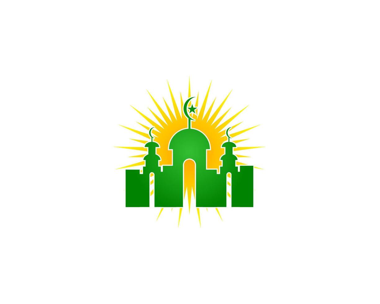 Mosque Logo Template Design Vector