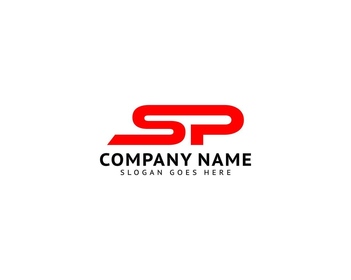 Initial Letter SP Logo Template Design vector