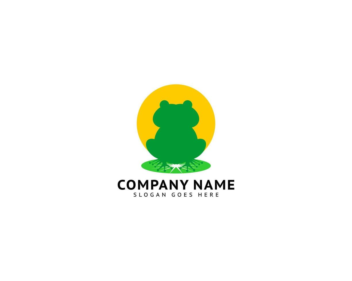 Frog Logo Design Template Vector Illustration