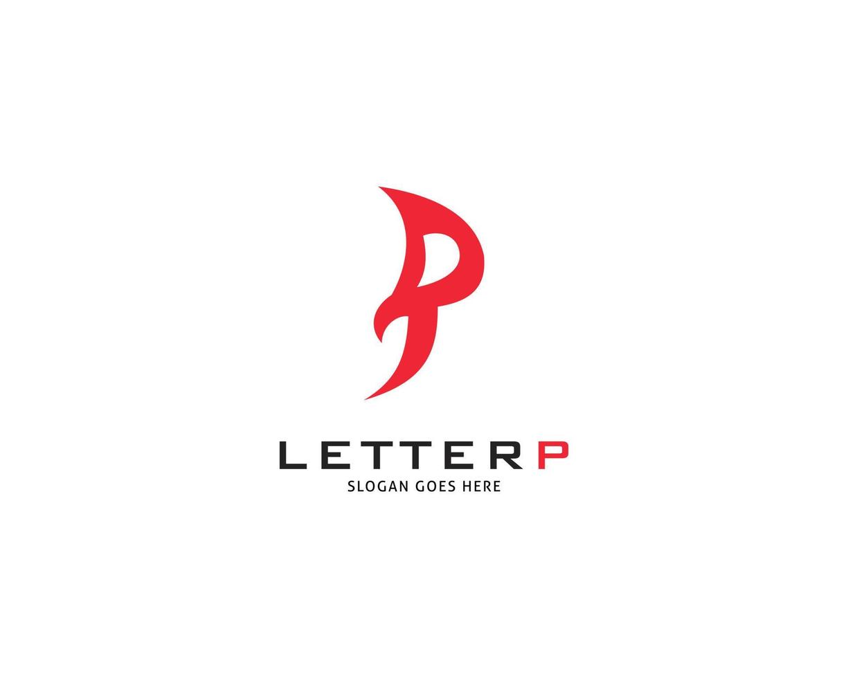 Initial Letter P Logo Template Design vector