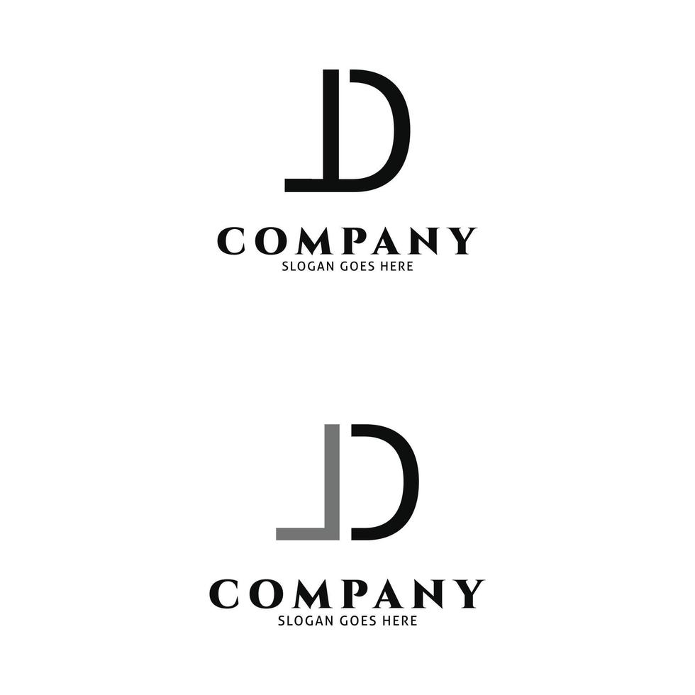 Set of Initial Letter JD Icon Vector Logo Template Illustration Design