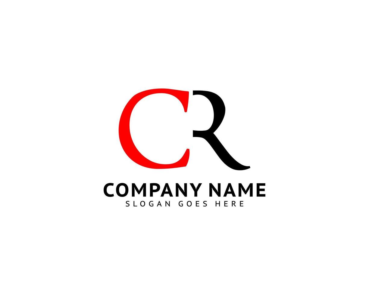 Initial Letter CR Logo Template Design vector