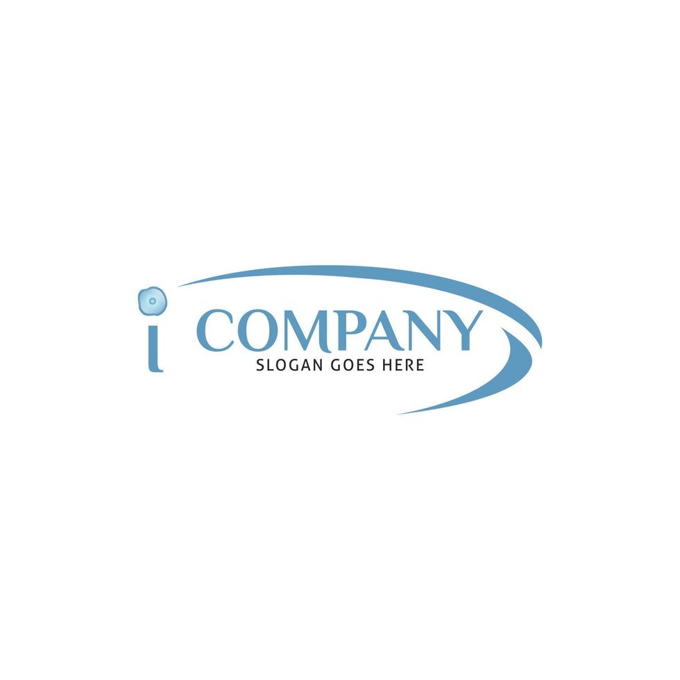 Initial Letter I Cell Icon Vector Logo Template Illustration Design