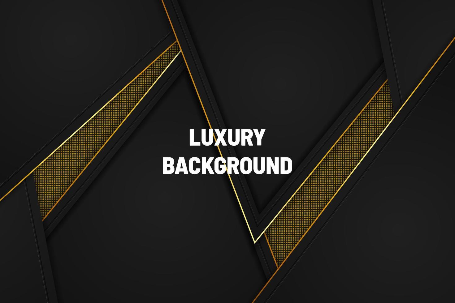 Modern luxury background black and gold with element vector