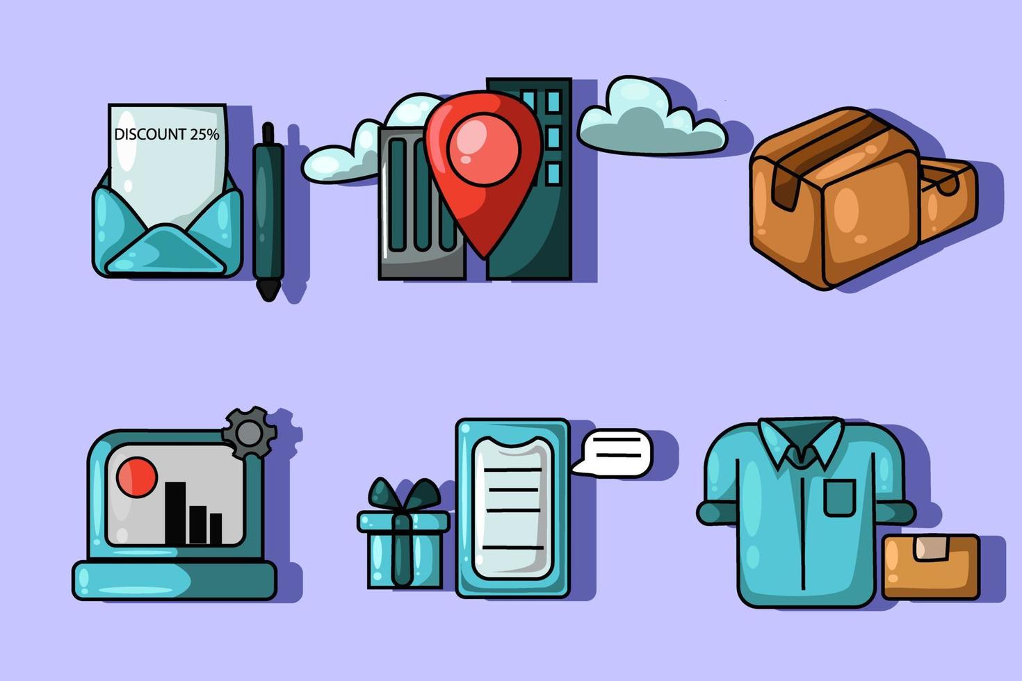 The awaited shopping icon design illustration vector